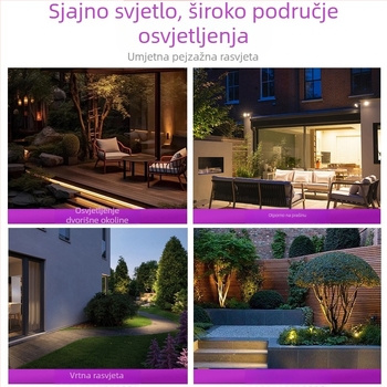 Kutna zidna svjetiljka na solarnu energiju, vodootporna vanjska rasvjeta za vilu, dvorište i vrt, 90° kut