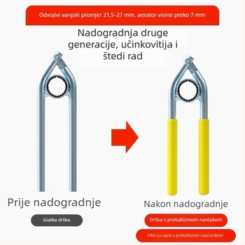 Ključ za aerator slavine – univerzalni alat za uklanjanje filtra s izlazne mlaznice kuhinjske slavine