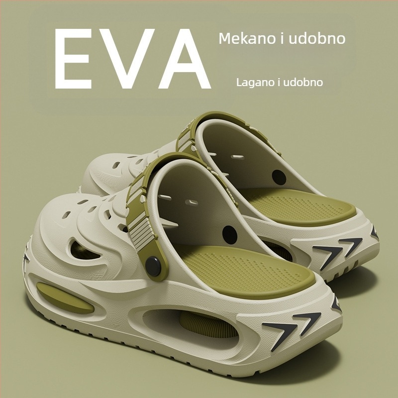 Muške sandale Crocs-stil, ljeto 2026, novi model, protuklizne, otporne na miris, izdržljive, EVA debela potplata