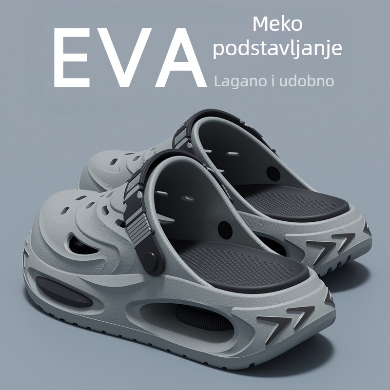 Muške sandale Crocs-stil, ljeto 2026, novi model, protuklizne, otporne na miris, izdržljive, EVA debela potplata
