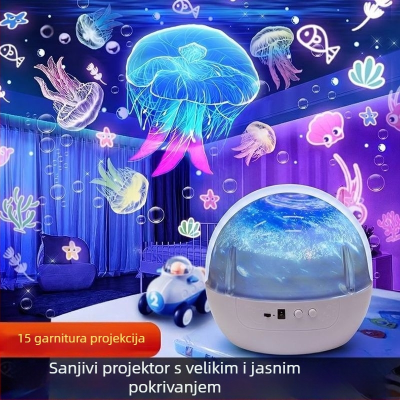 Projektor zvjezdanog neba za spavaću sobu — sanjiv rođendanski poklon, noćno svjetlo na plafonu