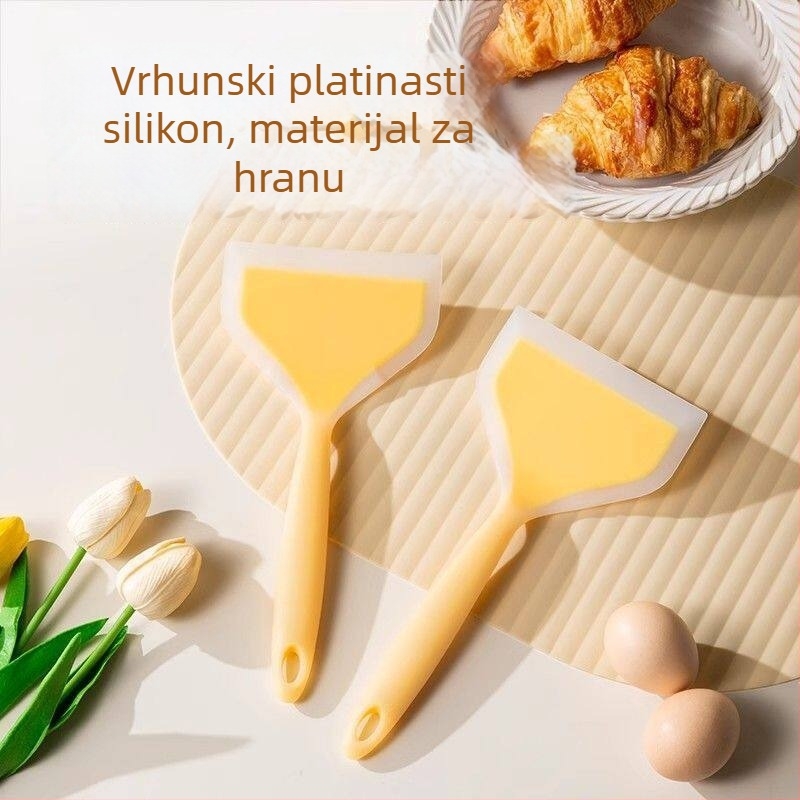 Silikonska spatula za kuhanje, otporna na visoke temperature, spatula za palačinke i tamagoyaki, neprijanjajuća, prehrambena kvaliteta