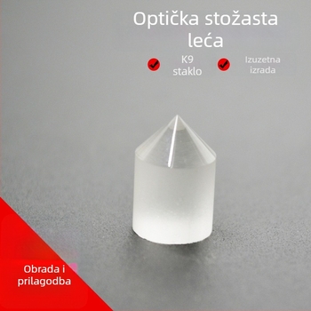 Konusna leća od optičkog stakla, 90° konus za senzore