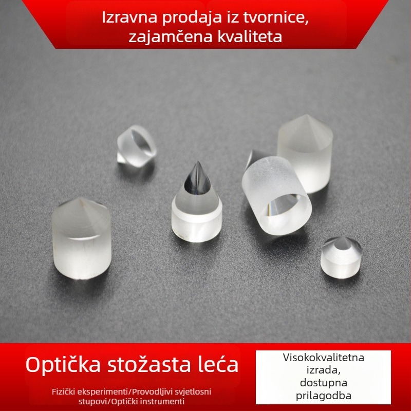 Konusna leća od optičkog stakla, 90° konus za senzore