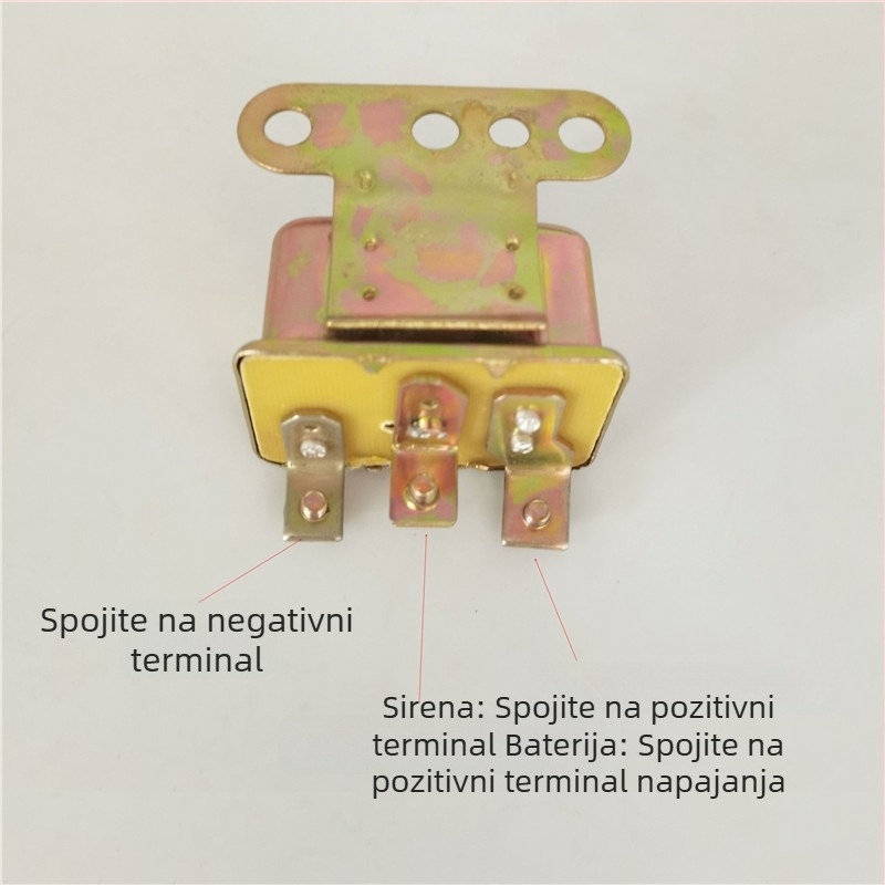 Relé klaksona 12V/24V za kamione, građevinska vozila i motocikle — oblik školjke puža