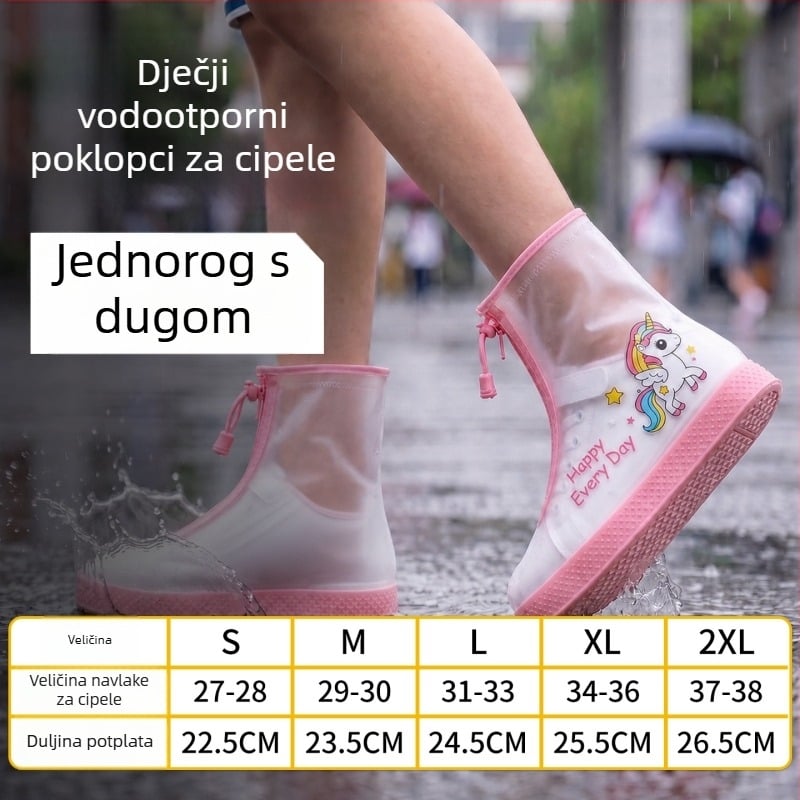 Dječje navlake za kišne čizme, protuklizne, ojačane, vodootporne, za dječake i djevojčice