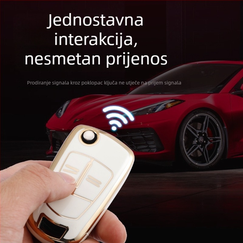 Opel ključ Andra Merina, futrola za ključ, potpuno zaštita, visokokvalitetno kućište otporno na padove s kopčom, za muškarce i žene