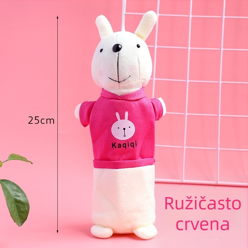 Plišani zeko u korejskom stilu, kutija za olovke, kreativan dizajn, karikaturni viseći ukras