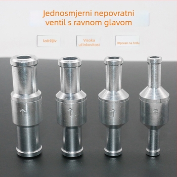 Aluminijski jednosmjerni sigurnosni ventil za gorivo od aluminijske legure s brzim spojem, za automobilsku gorivnu liniju, tip benzin/dizel