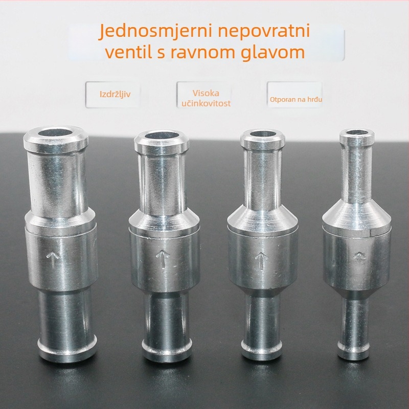 Aluminijski jednosmjerni sigurnosni ventil za gorivo od aluminijske legure s brzim spojem, za automobilsku gorivnu liniju, tip benzin/dizel