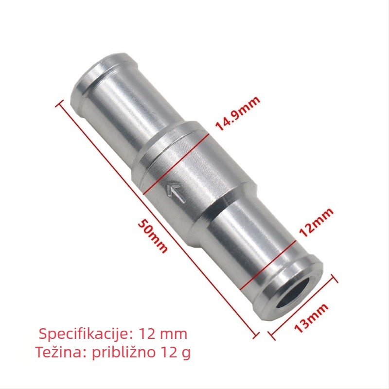 Aluminijski jednosmjerni sigurnosni ventil za gorivo od aluminijske legure s brzim spojem, za automobilsku gorivnu liniju, tip benzin/dizel