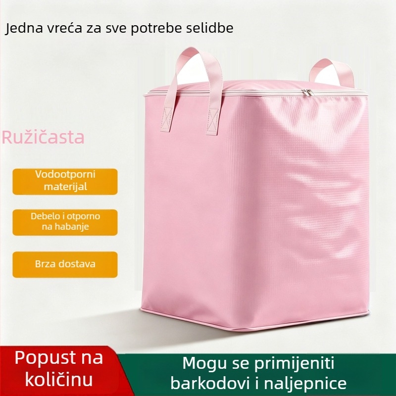 Kubasti stil torba za preseljenje i skladištenje, veliki kapacitet za deke i odjeću