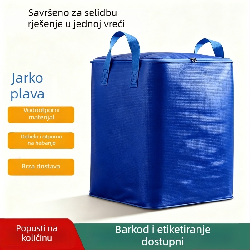Kubasti stil torba za preseljenje i skladištenje, veliki kapacitet za deke i odjeću