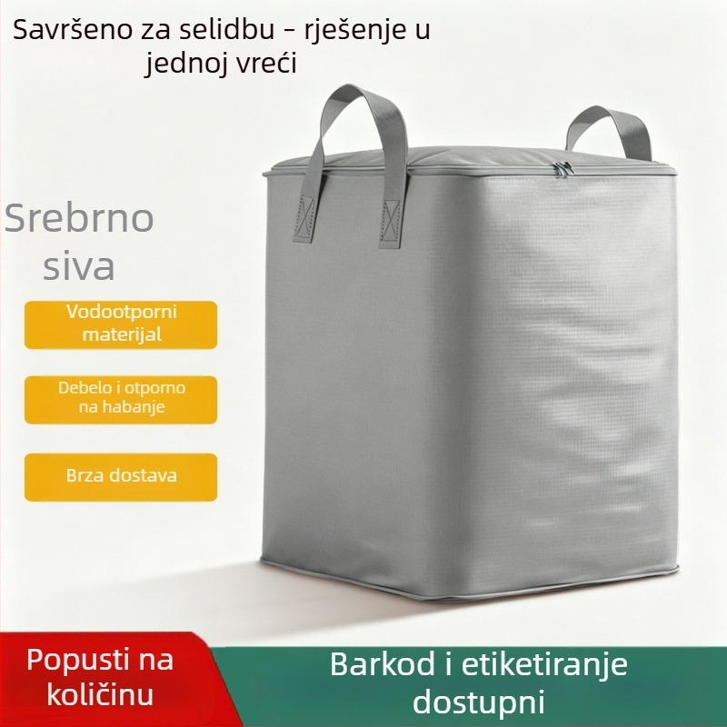 Kubasti stil torba za preseljenje i skladištenje, veliki kapacitet za deke i odjeću