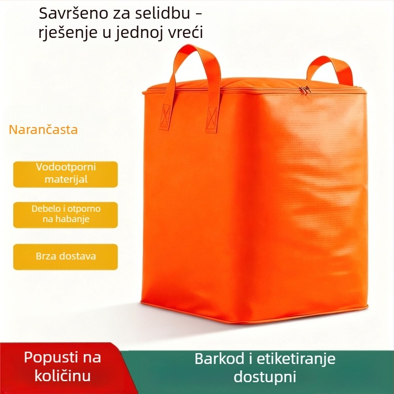 Kubasti stil torba za preseljenje i skladištenje, veliki kapacitet za deke i odjeću