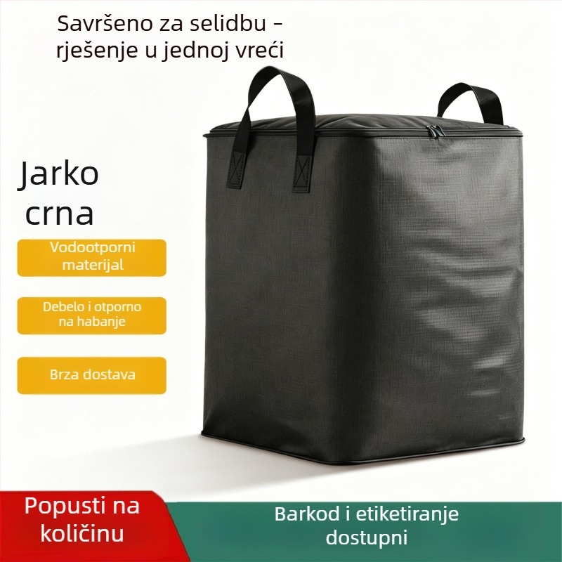 Kubasti stil torba za preseljenje i skladištenje, veliki kapacitet za deke i odjeću