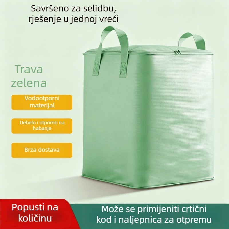 Kubasti stil torba za preseljenje i skladištenje, veliki kapacitet za deke i odjeću