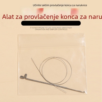 Mali i čvrsti alat za prolaženje narukvica, kukica za niti za DIY ručne narukvice i prolaženje perli