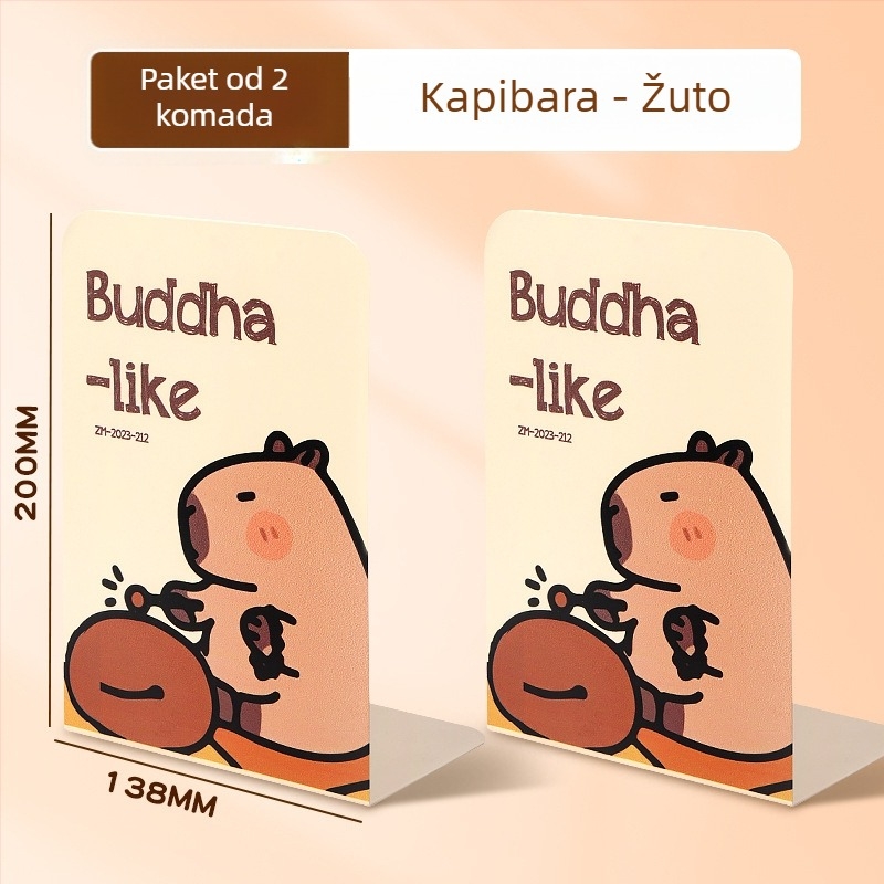 Crtić Kapibara Panda: Debeli čelični nosač za knjige za stolno korištenje, za učenike