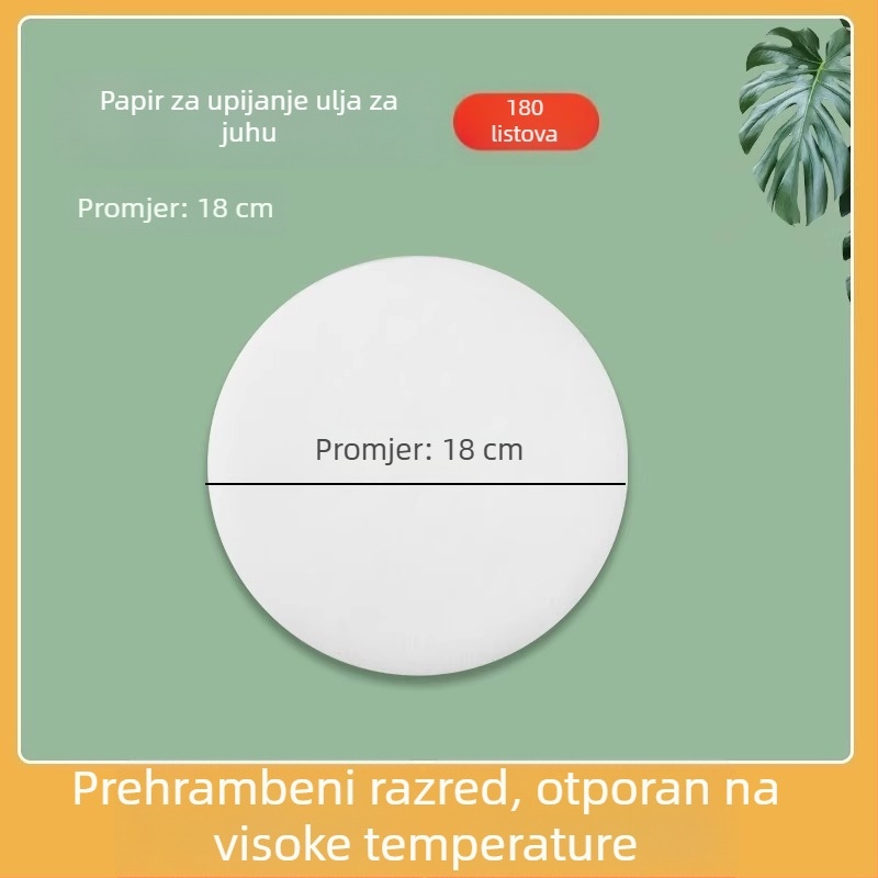Papir/film za apsorpciju ulja za juhu, kuhinjski filtr za hranu, film za apsorpciju ulja za supe za trudnice i postpartalne supe