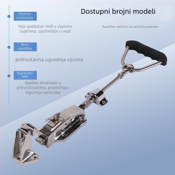BX-1178 Dvostruka brava za vrata s ručkom od nehrđajućeg čelika, za metalna vrata
