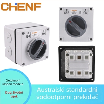 Vanjski industrijski rotacijski prekidač otporan na prašinu i vodu, 10–63 A, izolacijski/prekidač za opterećenje