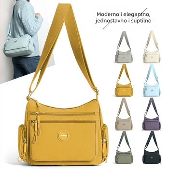 Dumpling torba za žene – jednostavna, moderna crossbody torba za svakodnevnu upotrebu, nylon otporan na vodu