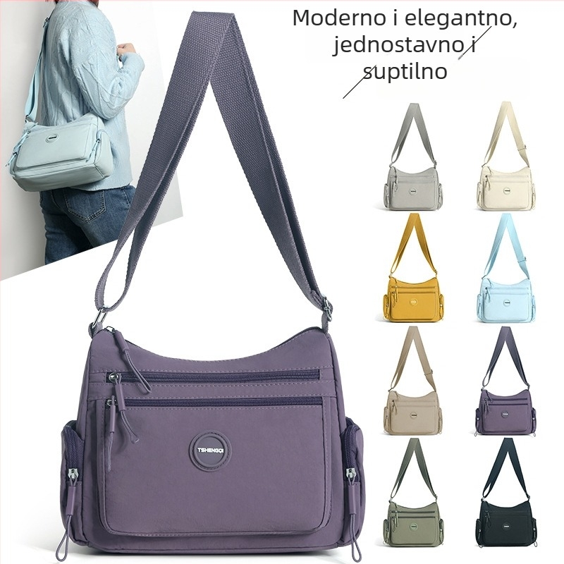 Dumpling torba za žene – jednostavna, moderna crossbody torba za svakodnevnu upotrebu, nylon otporan na vodu