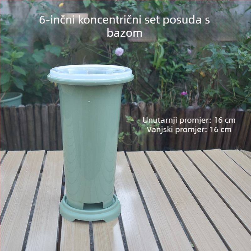 Zeleni plastični lonac za orhideje, set lonaca za orhideje, posebno za orhideje, deblji i viši dizajn