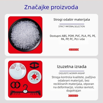 Ručni ogledalo za šminku s držalom, prenosno kvadratno malo ogledalo za dotjerivanje u pokretu, prilagodljivo na narudžbu