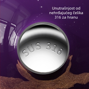 Izolirana šalica u obliku tikve od nehrđajućeg čelika, unutarnji 316, prilagodljiva, klasičnog retro stila, velikog kapaciteta