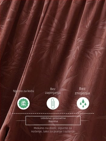 Elegantne široke hlače visokog struka za ljeto, lagan materijal, duljina 3/4, za zrelu ženu
