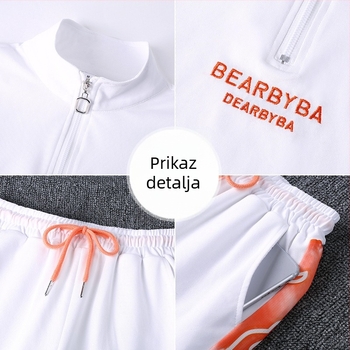 Ženski dvodijelni set hoodie i hlače casual sportski za proljeće i jesen, plus veličina, opušten kroj