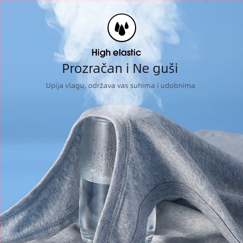 Muški tank top od 100% pamuka, jednobojni, prozračan, širok kroj, za sport