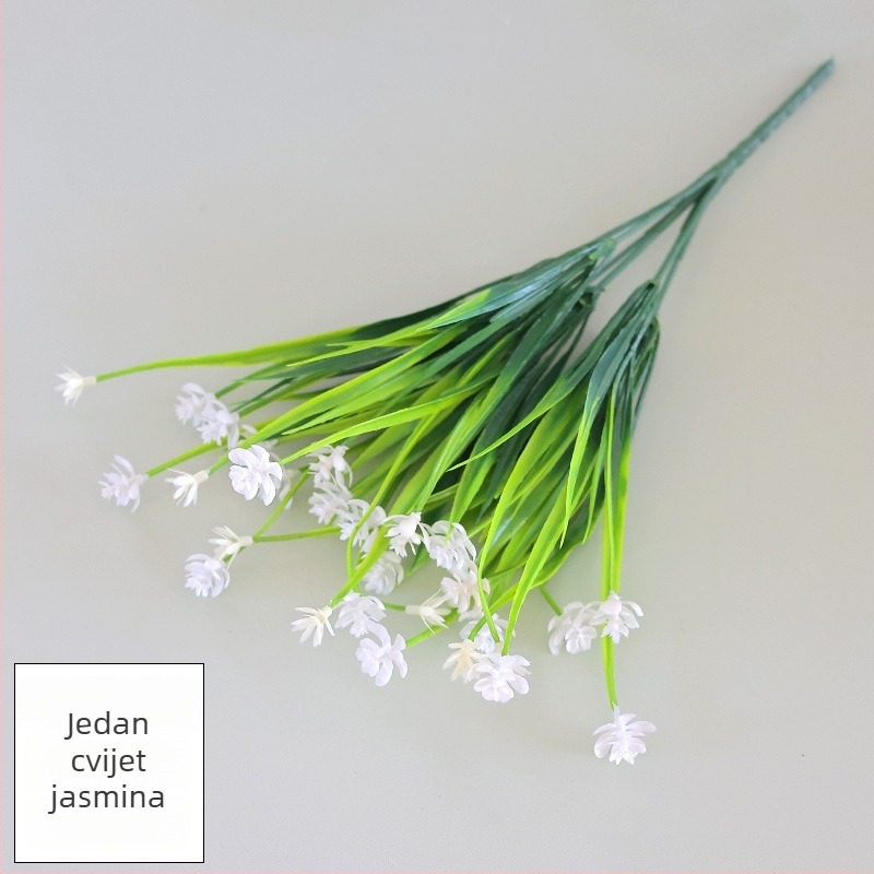 Umjetne biljke za aranžiranje: proljetna trava, Gypsophila i kamelija, vanjska dekoracija, PU plastično cvijeće