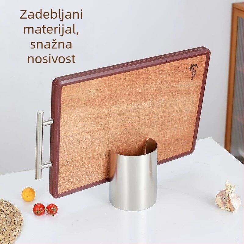 Čelični držač poklopaca lonaca, ojačani – višenamjenski organizator radne površine za daske za rezanje, žlice i spatule