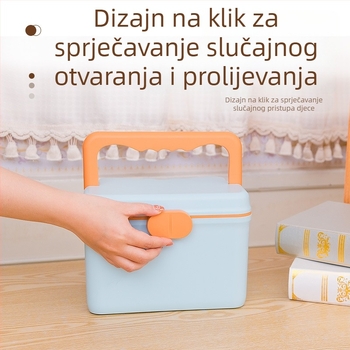 Kućna kutija za lijekove velikog kapaciteta s više slojeva za pohranu u hitnim medicinskim situacijama
