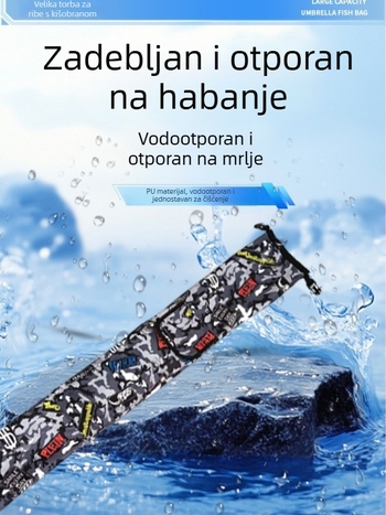 Sklopiva torba od Oxford platna za ribarske štapove, velika kapaciteta, torba za kišobran i ribolovnu opremu, prenosiva