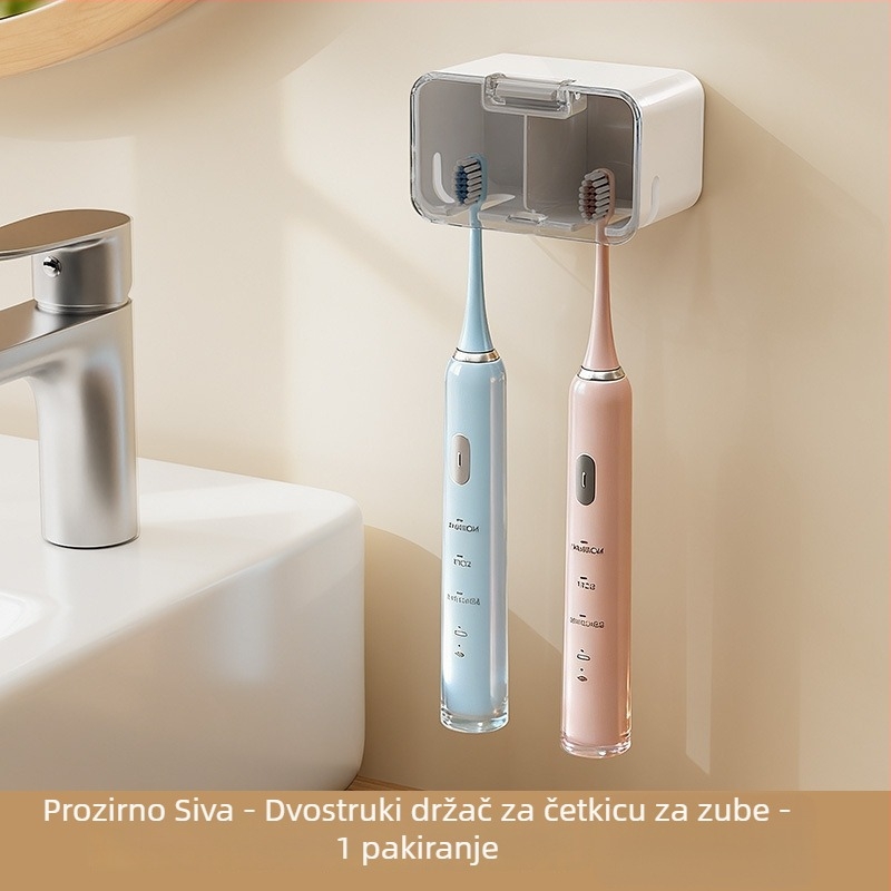 Držač za električnu četkicu otporan na prašinu, zidni, bez bušenja, kupaonica