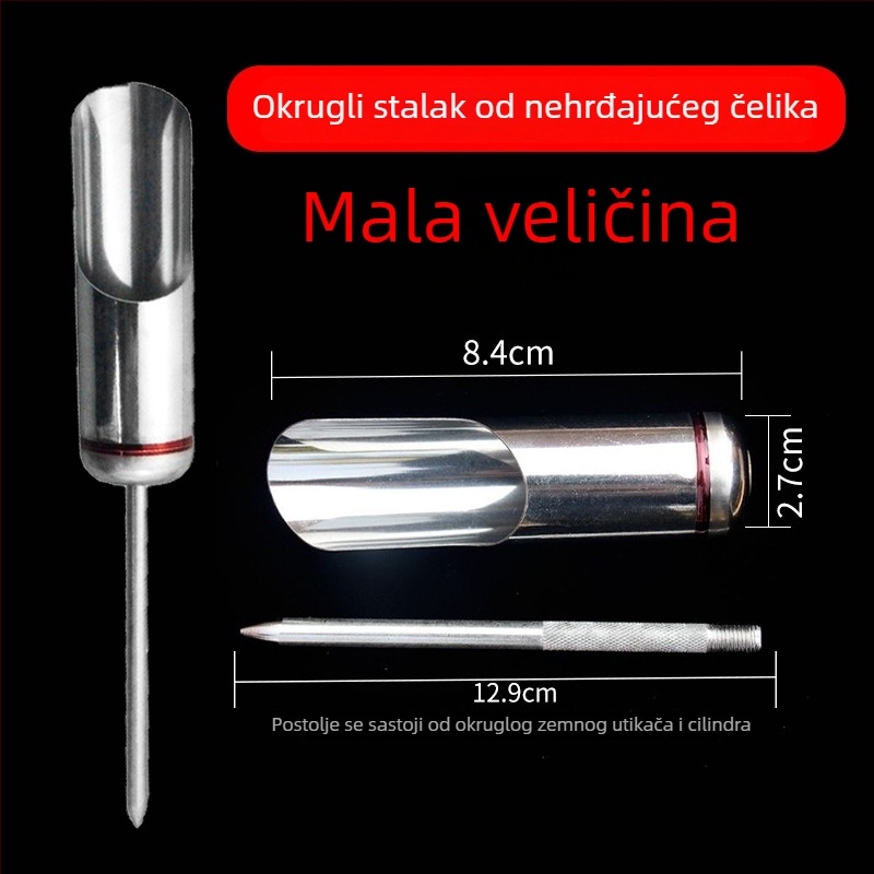 Nehrđajući čelik – multifunkcionalni držač za morsku štapu i potpora u tlo