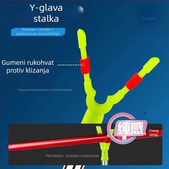 Y-oblik držač štapa za ribolov, od nehrđajućeg čelika, zemaljski držač za daleka bacanja