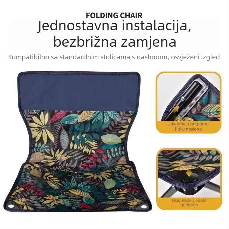 Jastučić za sjedalo sklopivog ribolovnog stolca od Oxford materijala
