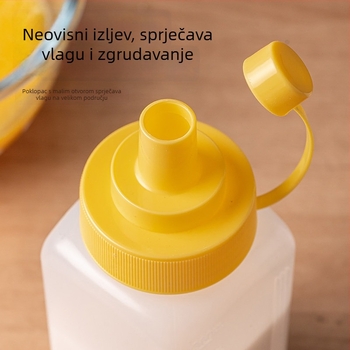 Plastična posuda za skladištenje brašna i škroba s čvrstim poklopcem
