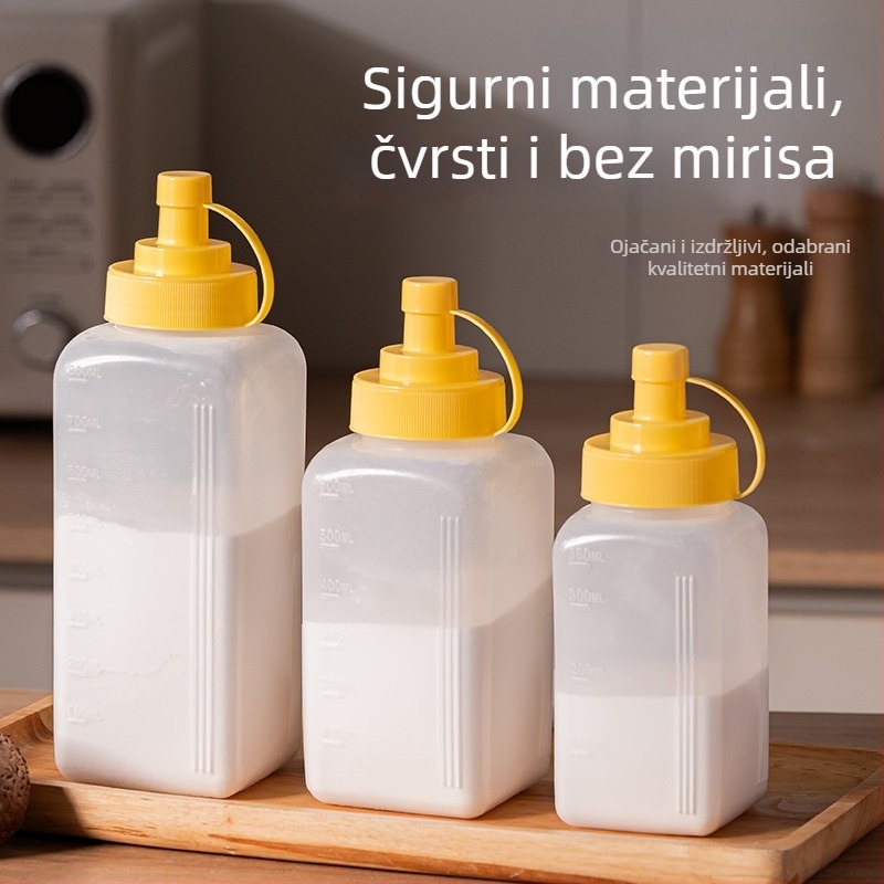 Plastična posuda za skladištenje brašna i škroba s čvrstim poklopcem