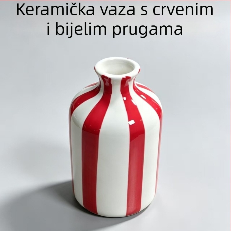 Nordijski keramički vaza za dnevni boravak, minimalistički dizajn u plavim nijansama, dekorativna vaza za aranžiranje cvijeća