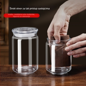 Staklena posuda sa zatvaračem za turšije