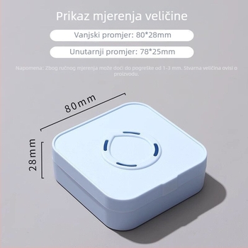 Kutija za spužvice za puder s poklopcem – prozračna, otporna na prašinu