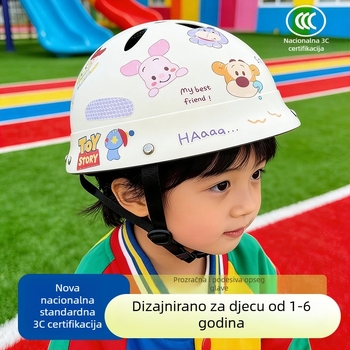 Kaciga za djecu 1–6 godina, 3C certifikat, prozračna sigurnosna kaciga za biciklizam, slatkog crtani dizajna