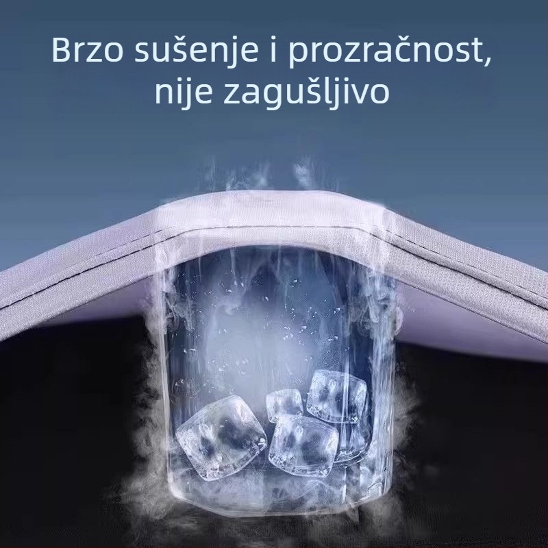 Muški ljetni sportski komplet za trčanje – kratka majica i šorcevi, brzo sušeći materijal, za badminton i trening