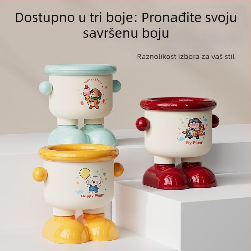 Kompaktni organizator za stol: držač za olovke, spremnik za kozmetiku i slatka kanta za smeće